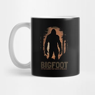 Silence Walk Bigfoot in the Forest Mug